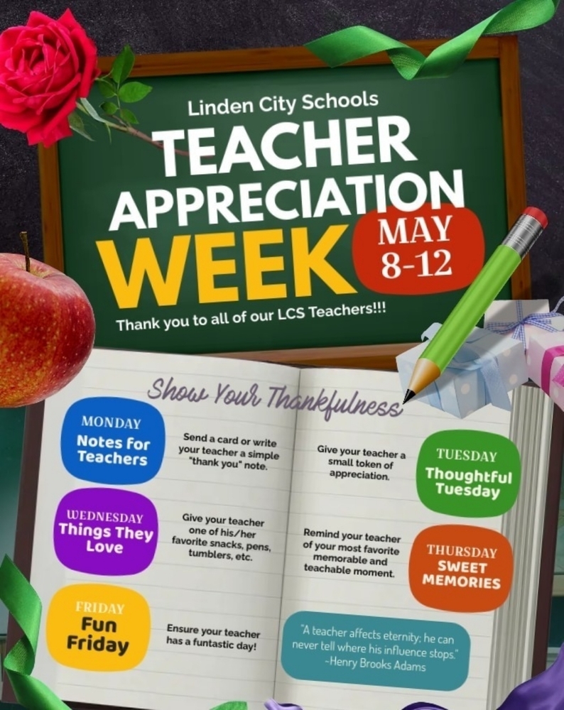 We extend appreciation to all of our LCS teachers!